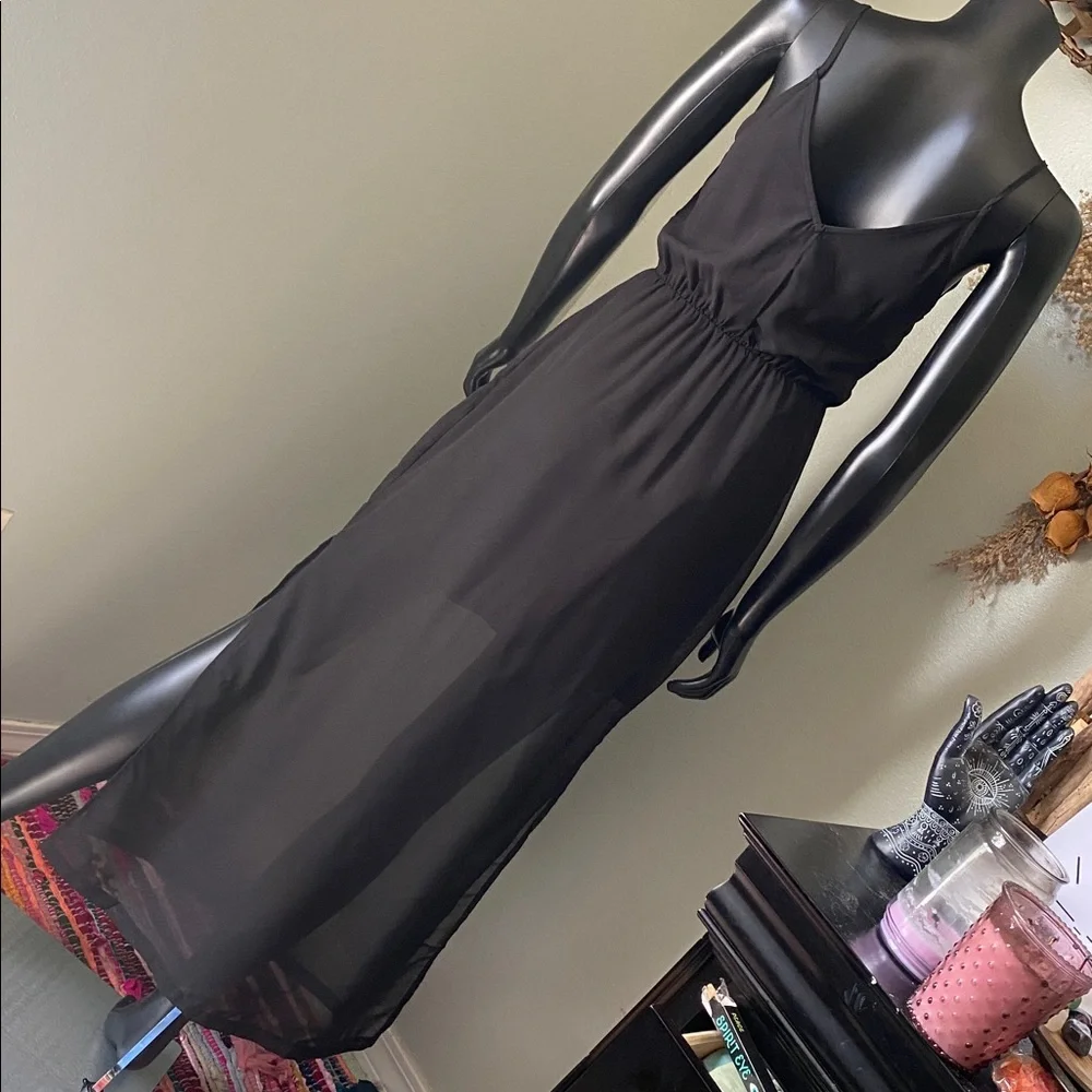 H&M Black Sheer Maxi Dress NWTs